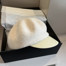 Louis Vuitton New Fashion Woolen Octagonal Hat Women's Woolen Duck Tongue Hat 57CM