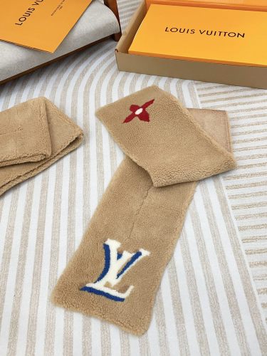 Louis Vuitton New Classic Logo Jacquard Wool Scarf Size: 15 × 110 CM