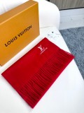 Louis Vuitton Unisex Classic Embroidered Logo Tassel Scarf Size: 35 * 180 CM