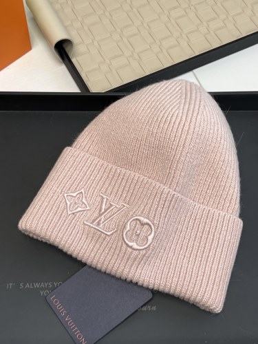 Louis Vuitton New Versatile Unisex Embroidered Logo Wool Knitted Hat
