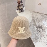 Louis Vuitton New Versatile Unisex Embossed Vintage Leather Baseball Hat