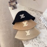 Louis Vuitton New Versatile Unisex Embossed Vintage Leather Baseball Hat