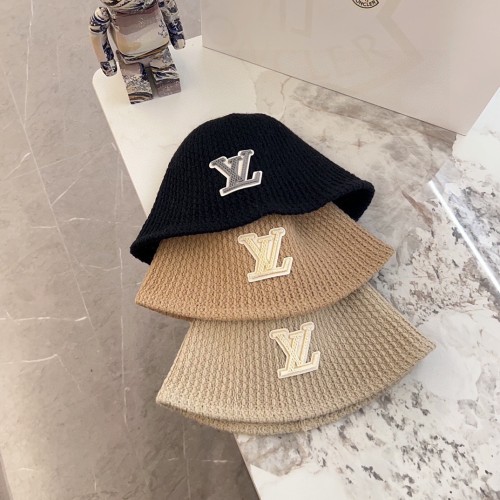Louis Vuitton New Versatile Unisex Embossed Vintage Leather Baseball Hat