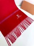 Louis Vuitton Unisex Classic Embroidered Logo Tassel Scarf Size: 35 * 180 CM