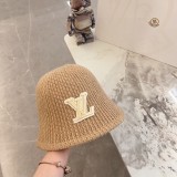 Louis Vuitton New Versatile Unisex Embossed Vintage Leather Baseball Hat