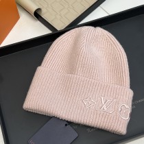 Louis Vuitton New Versatile Unisex Embroidered Logo Wool Knitted Hat