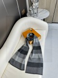 Louis Vuitton Unisex Classic Striped Cashmere Scarf Size: 32x180 CM