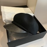 Louis Vuitton New Fashion Woolen Octagonal Hat Women's Woolen Duck Tongue Hat 57CM