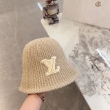 Louis Vuitton New Versatile Unisex Embossed Vintage Leather Baseball Hat