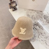 Louis Vuitton New Versatile Unisex Embossed Vintage Leather Baseball Hat