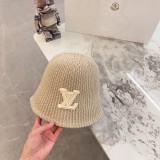 Louis Vuitton New Versatile Unisex Embossed Vintage Leather Baseball Hat