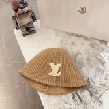 Louis Vuitton New Versatile Unisex Embossed Vintage Leather Baseball Hat