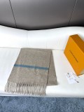 Louis Vuitton Unisex Classic Embroidered Logo Tassel Scarf Size: 35 * 180 CM
