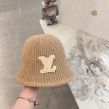 Louis Vuitton New Versatile Unisex Embossed Vintage Leather Baseball Hat