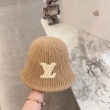 Louis Vuitton New Versatile Unisex Embossed Vintage Leather Baseball Hat