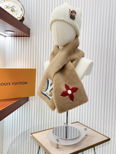 Louis Vuitton New Classic Logo Jacquard Wool Scarf Size: 15 × 110 CM
