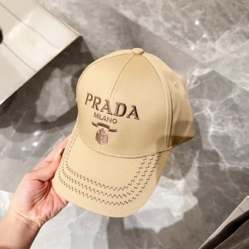 Prada New Classic Embroidered Logo Versatile Casual Baseball Hat