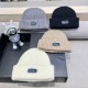 Prada New Classic Versatile Solid Color Knitted Hat Couple Retro Cold Hat