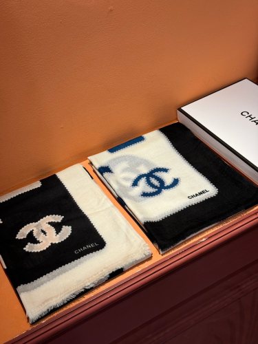 Chanel Fashion Versatile Jacquard Cashmere Scarf 100 * 200 CM