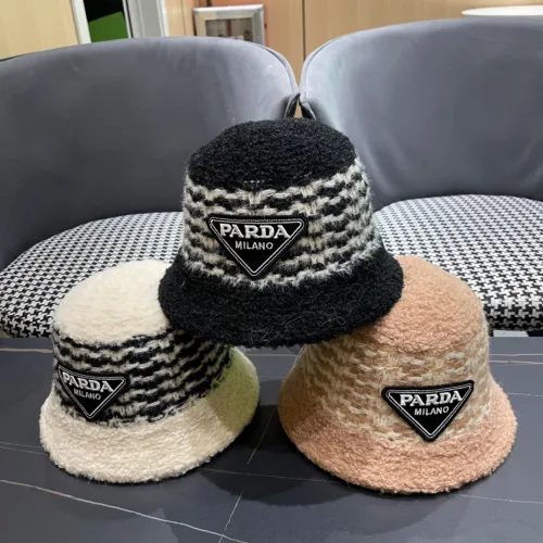 Prada New Fashion Warm Knitted Fisherman's Hat