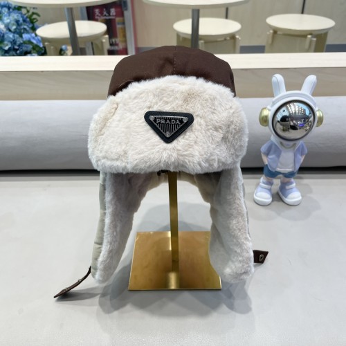 Prada New Fashion Lei Feng Hat Couple's Versatile Warm Ear Protection Cotton Hat
