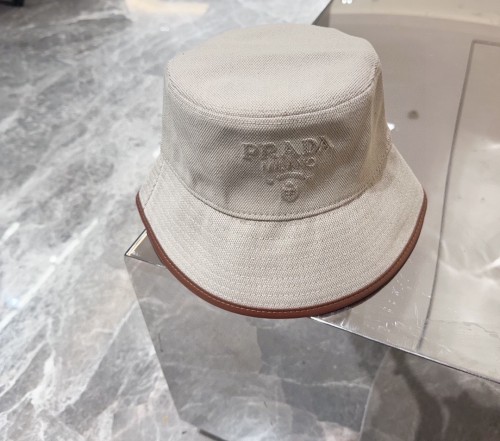 Prada Classic Triangle Logo Casual Fisherman's Hat