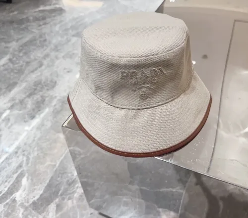 Prada Classic Triangle Logo Casual Fisherman's Hat