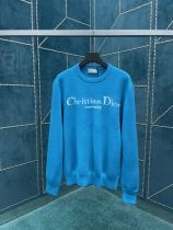 Dior New Fashion Christian Dior Couture Jacquard Round Neck Wool Sweater