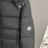 Moncler New Classic Couple Mist Matte Hooded Down Jacket