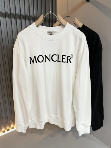 Moncler Classic Couple Round Neck Long Sleeve Sweatshirt Logo Printed Casual Sweatshirt