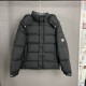 Moncler New Classic Couple Mist Matte Hooded Down Jacket