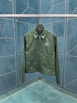 Prada New Classic Letter Logo Printed Pocket Jacket Coat