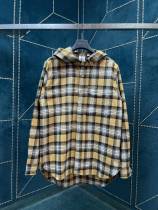Burberry New Classic Embroidered Logo Checkered Hoodie Shirt