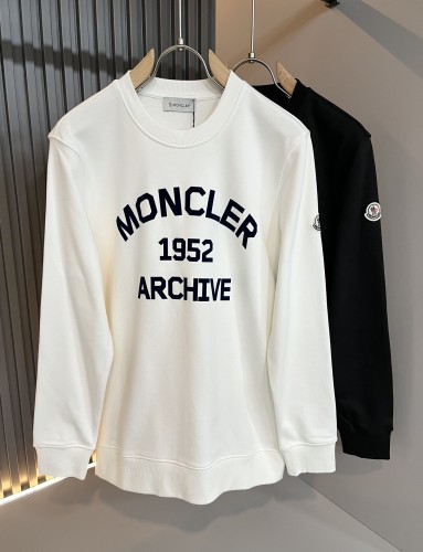 Moncler Classic Couple Round Neck Long Sleeve Sweatshirt Logo Printed Casual Sweatshirt