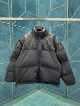 Louis Vuitton New Classic Couple Splicing Stand Up Down Jacket