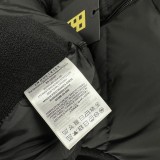 Moncler New Knitted Splicing Letter Logo Couple's Hooded Down Jacket