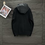 Moncler New Knitted Splicing Letter Logo Couple's Hooded Down Jacket