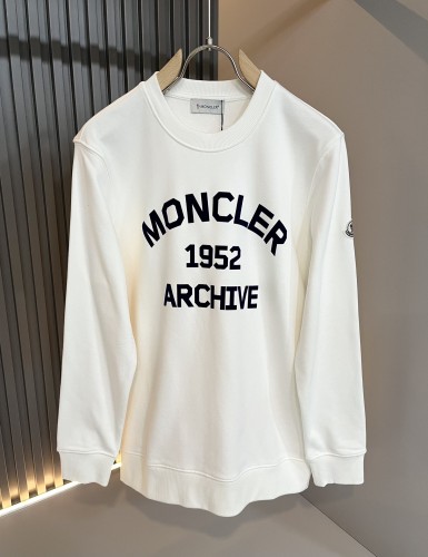 Moncler Classic Couple Round Neck Long Sleeve Sweatshirt Logo Printed Casual Sweatshirt