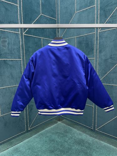 Louis Vuitton Unisex New Fashion Patch Embroidered Baseball Waist Jacket