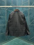 Dior New Classic Striped Checkered Corduroy Collar Jacket