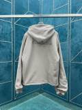 Dior New Unisex Embroidered Logo Khaki Double sided Zipper Jacket