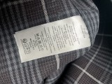 Dior New Classic Striped Checkered Corduroy Collar Jacket