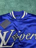 Louis Vuitton Unisex New Fashion Patch Embroidered Baseball Waist Jacket