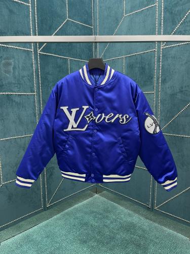 Louis Vuitton Unisex New Fashion Patch Embroidered Baseball Waist Jacket