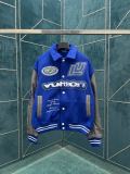 Louis Vuitton New Unisex College Style Casual Splice Wool Jacket Coat