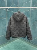 Louis Vuitton New Full Embossed Logo Casual Hoodie Jacket
