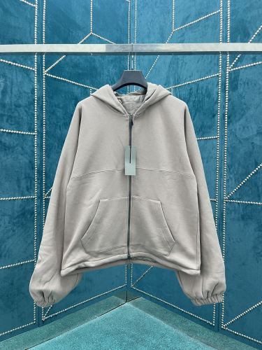 Dior New Unisex Embroidered Logo Khaki Double sided Zipper Jacket