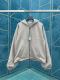 Dior New Unisex Embroidered Logo Khaki Double sided Zipper Jacket