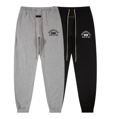 Fear of God New Classic Logo Printed Fleece Casual Sports Pants