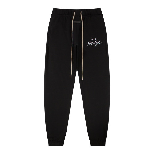 Fear of God New Classic Handwritten Logo Printed Fleece Casual Sports Pants